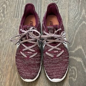 Nike AirMax purple woven sneakers